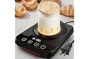 Sourdough Starter Warmer Mat, Dough Heating Proofing Mat Precise 1°F Thermostat Control (70-100°F), 0-12H Timer with Temperat