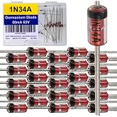 EEEEE 1N34A Germanium Diode (25pcs) 1N34 50mA 65 Volt 65V 50 millimap IN34A 1N34 IN34 Electronic Silicon Diodes