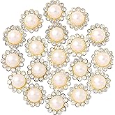 200 pcs Sew on Rhinestones, 12mm Sunflower Crystals Glass Jewels Gems with Metal Base Sewing Flower Claw, Flatback Rhinestones for Craft, Clothes, Bags, Shoes (White)