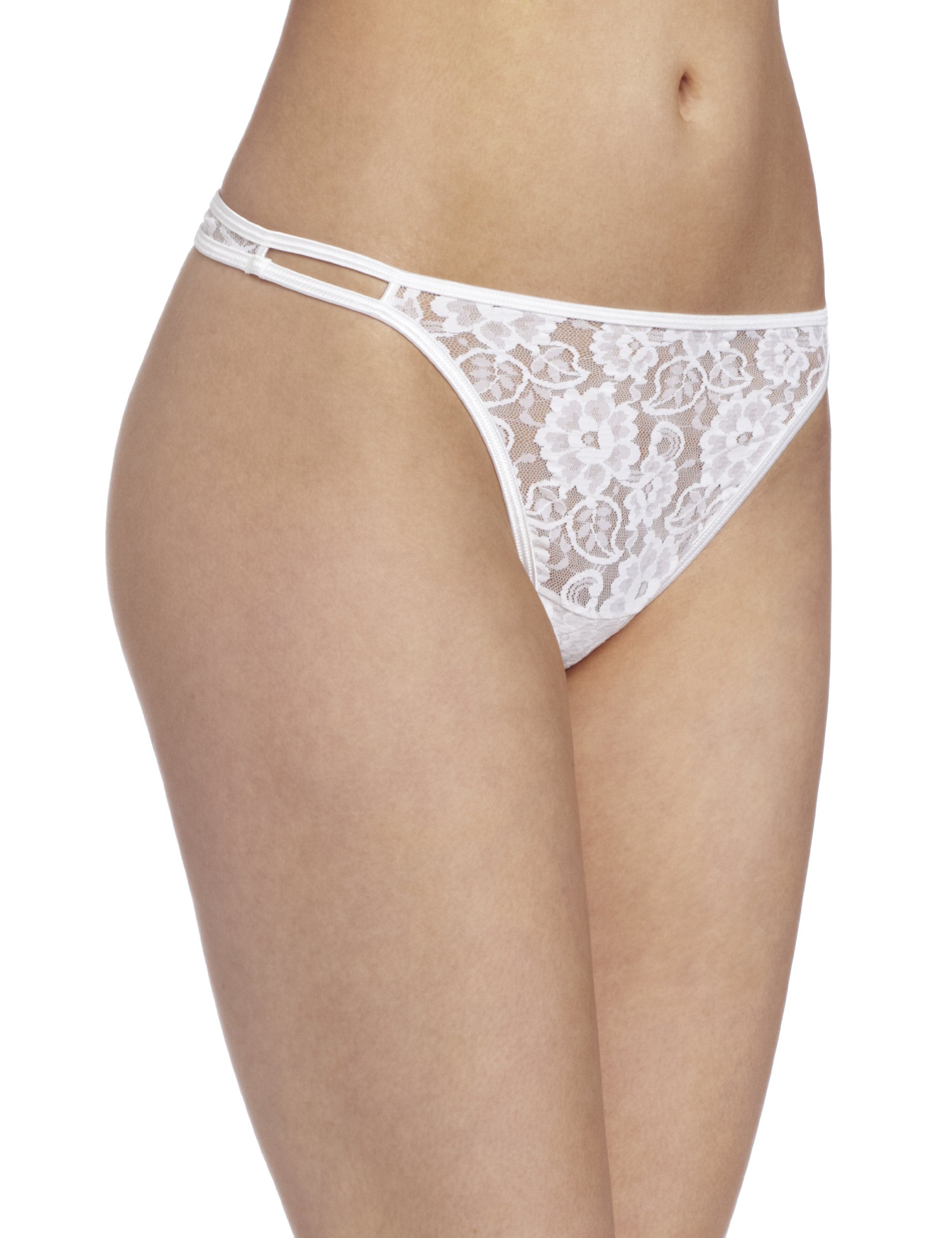 Vanity Fair women's Illumination Helenca Lace String Thong Panty 18203