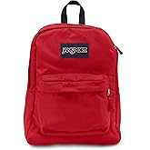 JanSport SuperBreak One Backpacks - Durable, Lightweight Bookbag with 1 Main Compartment, Front Utility Pocket with Built-in Organizer - Premium Backpack, Red Tape