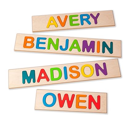 Superfly Kids Childs Personalized Name Puzzle - Up to 9 Letter