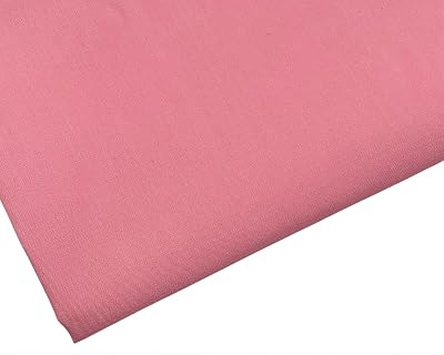M & J Plain Candy Pink PolyCotton Fabric 45in 112cm 3m