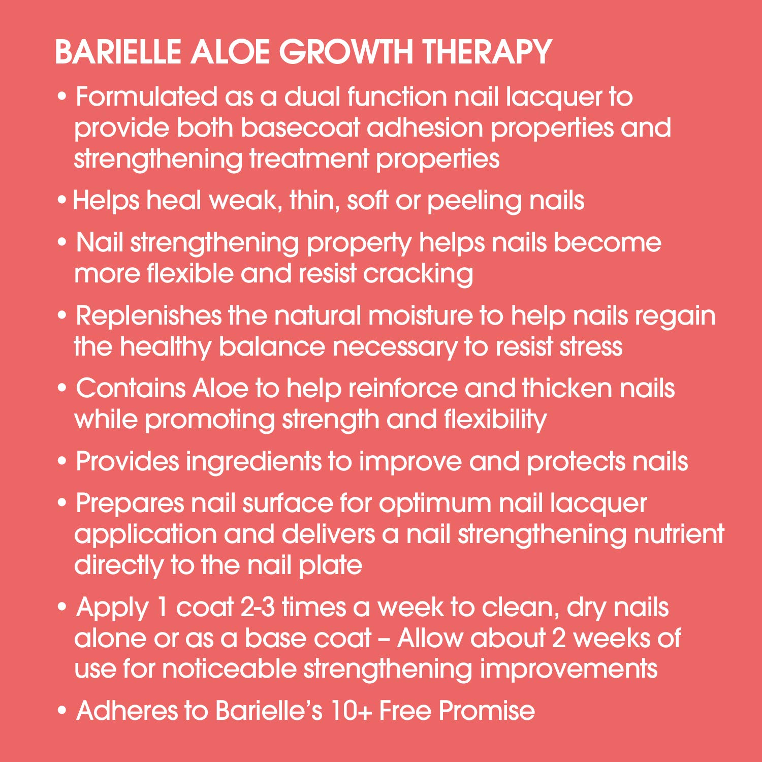 Barielle Aloe Nail Growth Therapy .45 ounce : Beauty