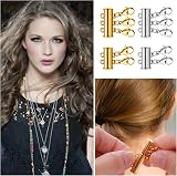 Prasacco 4-Piece Magnetic Clasp Necklace Layering Set - Gold & Silver view 6