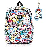Tokidoki Backpack with Unicorno Keychain Travel Backpack for Women Casual Daypack for Work Weekender Business (BPK_unicorno-01)