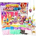 Made By Me Ultimate Sand Art Kit, Includes 13 Colors of Sand, 1 Glow in The Dark Sand, 8 Sand Bottles, 3 Pack of Glitter, Sticker Sheet & More, Arts & Crafts, Arts and Crafts, for Ages 6+