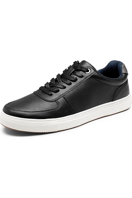 Amazon.com | BOSS Hugo Mirage Leather Lace Up Tennis Sneaker Dark 