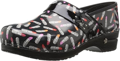 sanita sugar skull clogs