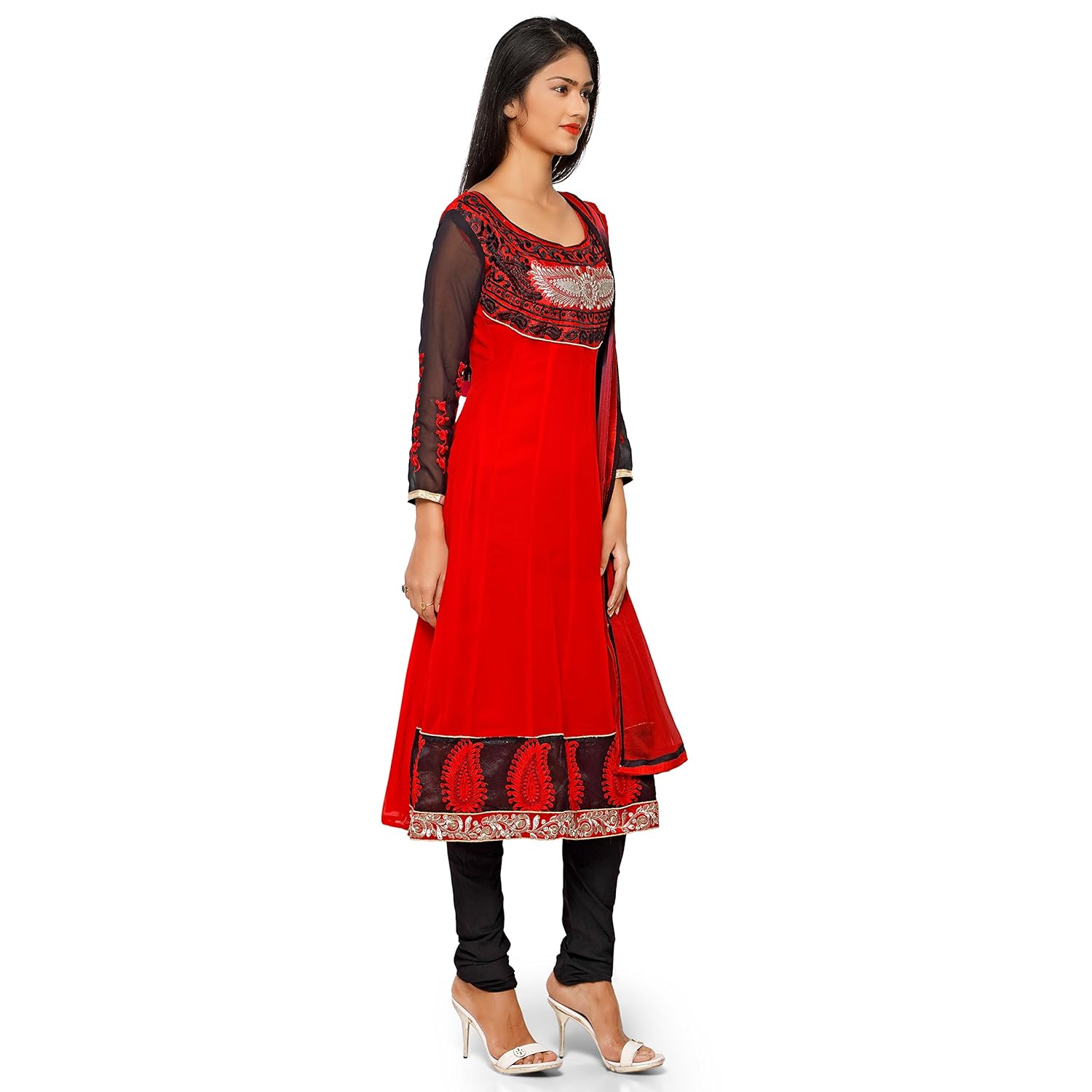 florence women's georgette salwar suit dupatta material (sb-3286)
