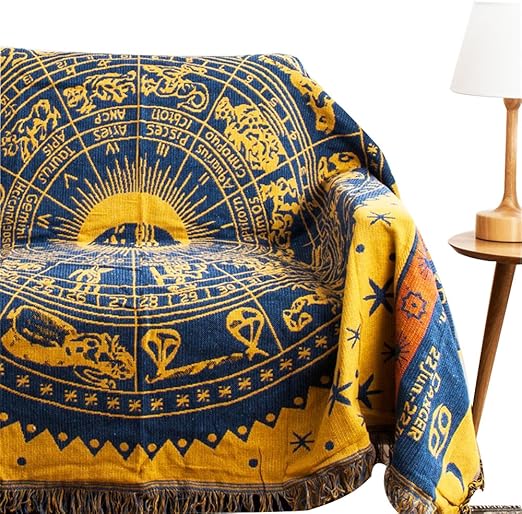 Amazon Com Mr Fantasy Double Sided Cotton Woven Couch Tapestry