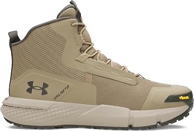 Herren Charged Valsetz Mid, Tactical Boots zum Schnüren, atmungsaktive Herren Outdoor Stiefel, halb hohe Stiefel für Männer,Bayou / Timberwolf Taupe / Baroque Green,44.5