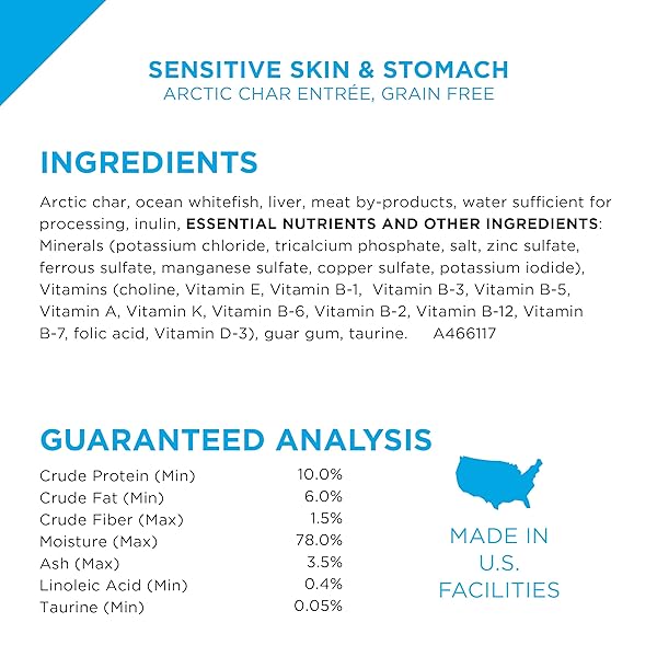 PURINA PRO PLAN SENSITIVE SKIN AND STOMACH WET CAT FOOD VARIETY PACK, SENSITIVE SKIN AND STOMACH ENTREES – (PACK OF 24) 3 OZ. CANS