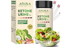 Ketone Test Strips, Ketosis Testing Strips for Urine, 100CT Keto Strips Urine Testing for Ketogenic & Low-Carb Diets, Home Ur