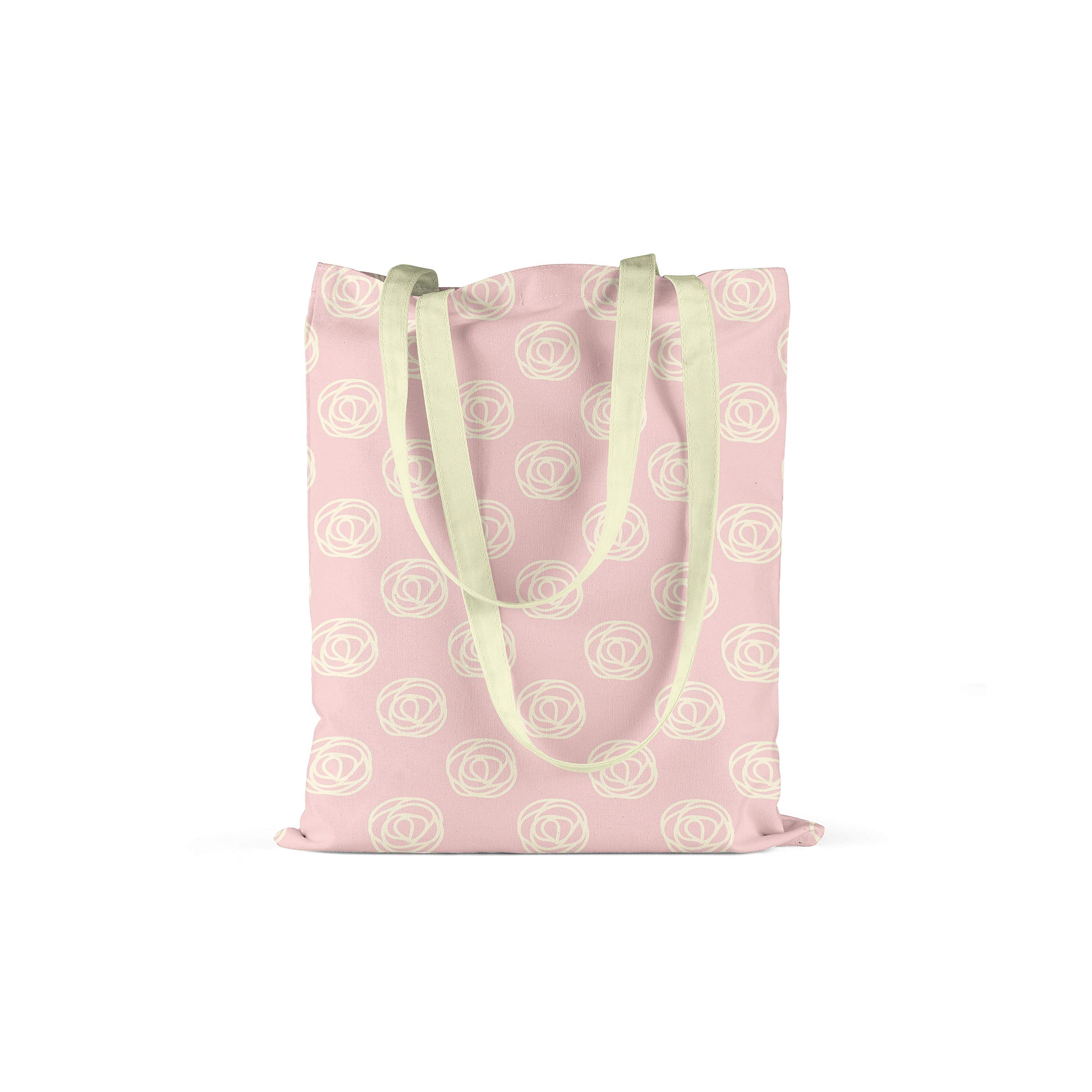 Bonamaison Printed Tote Bag, Reusable Grocery Bag, Shopping Bag, Machine Washable, Foldable, Canvas Cloth Bag with Handles, Size: 34x40 Cm
