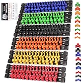 SWANLAKE Socket Organizer Set 18-Piece, 1/4-Inch x 96 Clips, 3/8-Inch x 90 Clips, 1/2-Inch x 72 Clips, Socket Organizer for Tool Box Drawer, Drive Socket Trays, Socket Holder Clip Rail