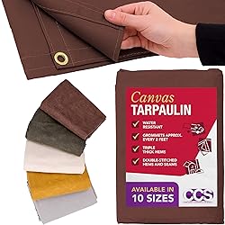 CCS Waterproof Canvas Tarp Cover – Heavy Duty