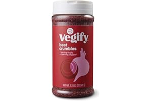 VEGIFY Red Beet Veggie Crumbles | 7.5 oz | 3 Pack | Add a Serving of Vegetables | Veggie Crumbs | Healthy Ingredients | Replace Croutons, Bread Crumbs & Bacon Bits | Vegan, Gluten Free, High Fiber