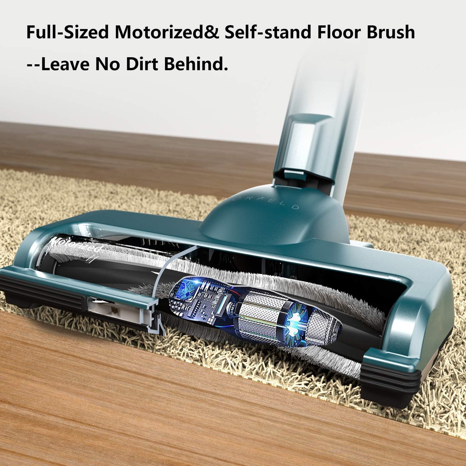 Cordless Vacuum, ORFELD 22000pa 5-in-1 Stick Vacuum Cleaner, Excellent 60 Minutes Runtime, Smart Sensor Tech with Dual Motor for Deep Clean Whole House -
