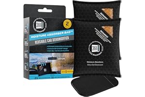 366 Days Car Dehumidifier & Moisture Absorber Bag – Reusable Silica Gel with Color-Changing Indicator – Eliminates Condensati