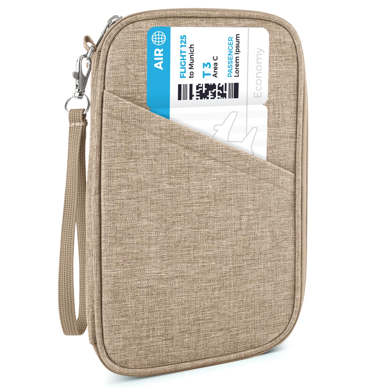 Photo 1 of Passport Holder Family, Women Rfid Blocking Passport Wallet, Travel Essentials Premium Wallets, Waterproof Passport Holders Bag for Men Traveling, Travel Document Organizer Credit Cards Case