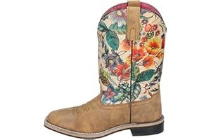 SMOKY MOUNTAIN BOOTS Smoky Mountain Women's Blossom Western Boot Broad Square Toe Brown 10 M
