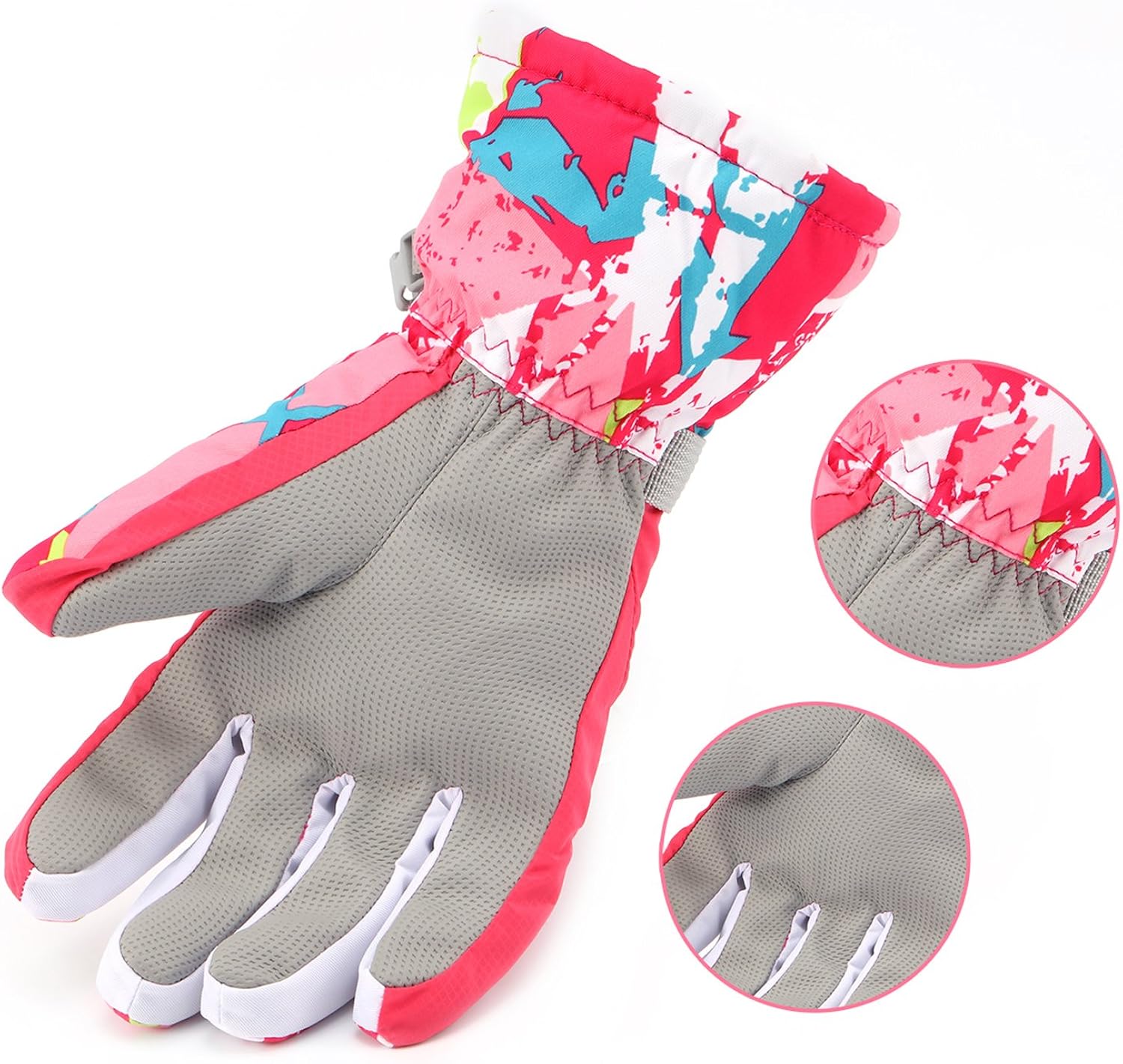 Ski Gloves,RunRRIn Winter Warmest Waterproof and Breathable Snow Gloves for Mens,Womens,ladies and Kids Skiing,Snowboarding: Clothing
