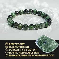 Ruby Zoisite Crystal Bead Bracelet – Healing
