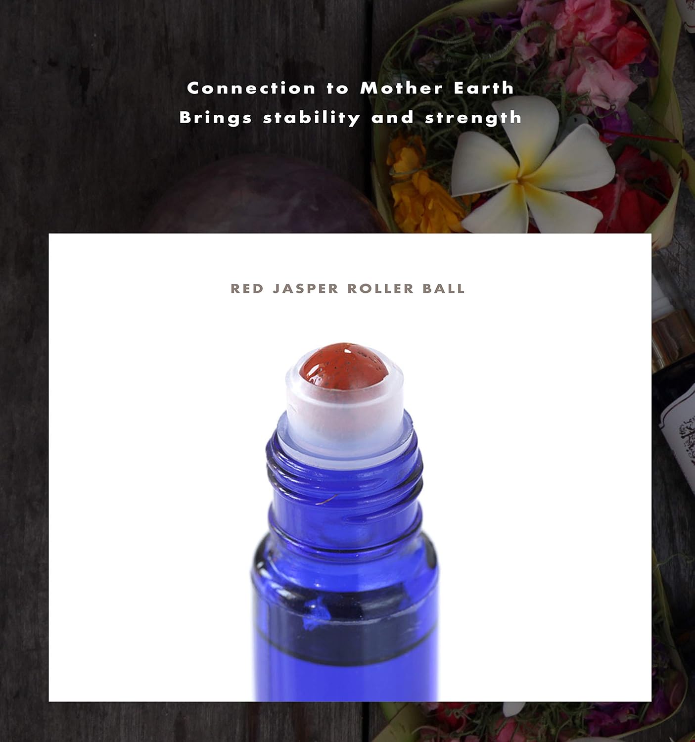BALIPURA, Grounding Crystal Roll On, Natural Healing Roller Ball with Infused, Healing Crystal & Gemstones - Image 3