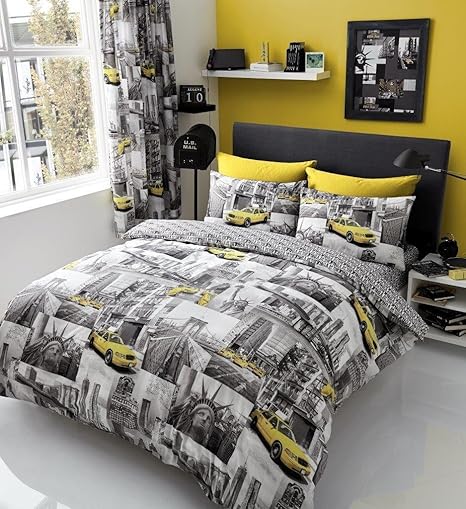 Adam 3d Nyc New York City Night Duvet Quilt Cover Sets Bedding Sets King New York Patchi