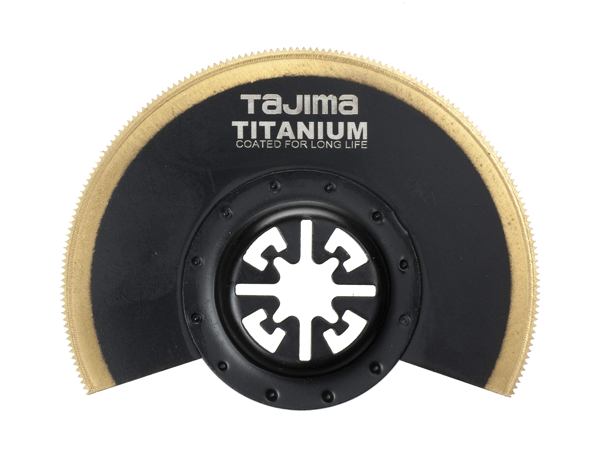 Tajima MHS88 Multitool Saw Blade Long Life Fine Teeth for Wood, Plastic, Metal 88 mm Semi-Circular
