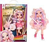 Rainbow High Bella Pink 23cm Junior High Rock Band Doll with Bass Guitar