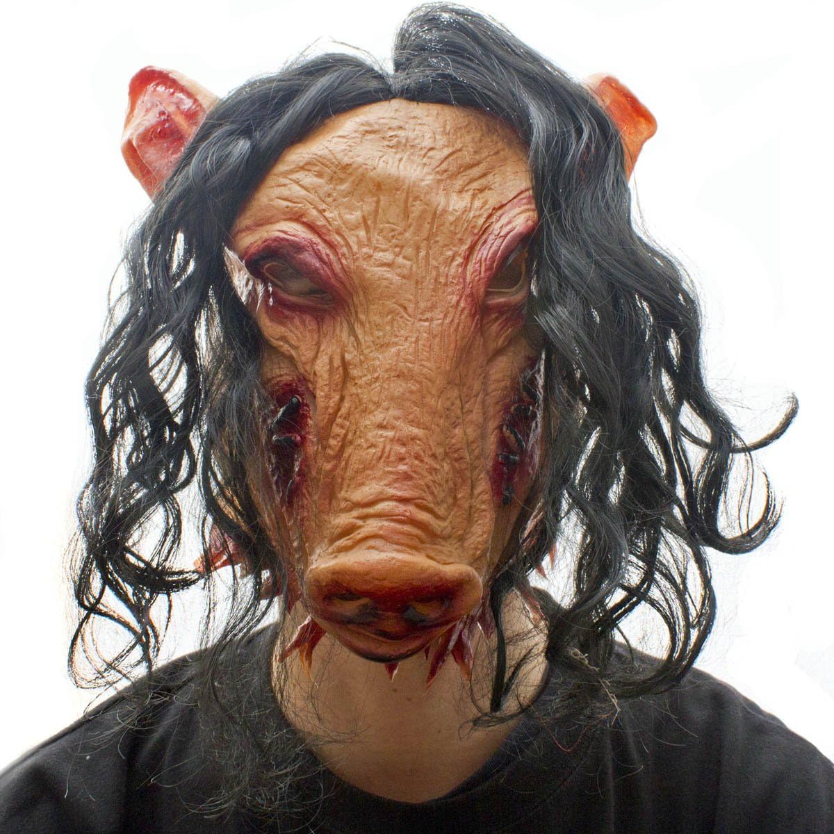 Horror Pig Mask Pig Latex Mask Pig Creepy Horror Mask Pig Halloween - Image 3