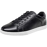 Jousen Men' s Casual Shoes Leather Dress Sneakers Business Casual Shoes for Men Breathable Fashion Sneakers