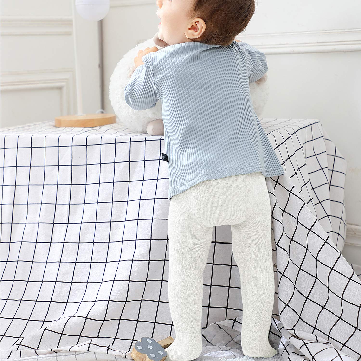 Baby Zando Infant Soft Tights Toddler Seamless Leggings Tights for Baby Girls Winter Knit Warm