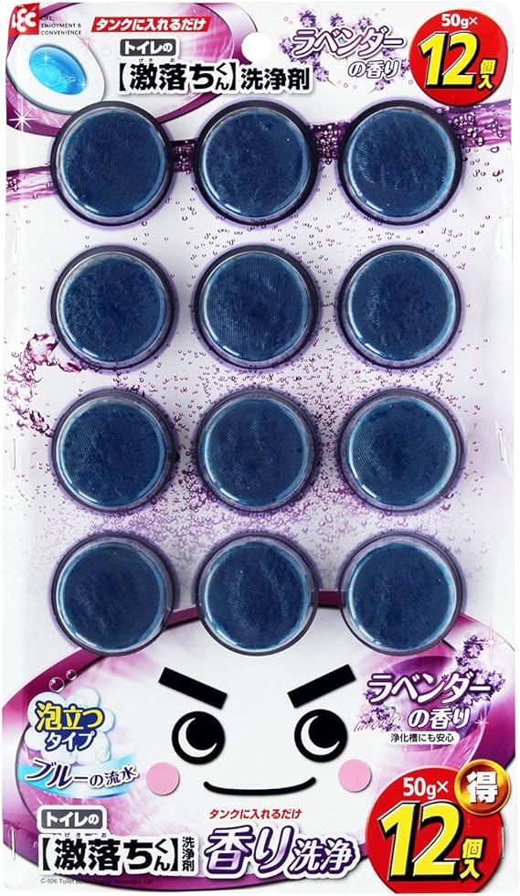 Amazon トイレの激落ちくん 洗浄剤 ラベンダー 12個入 レックケミカル トイレ洗剤