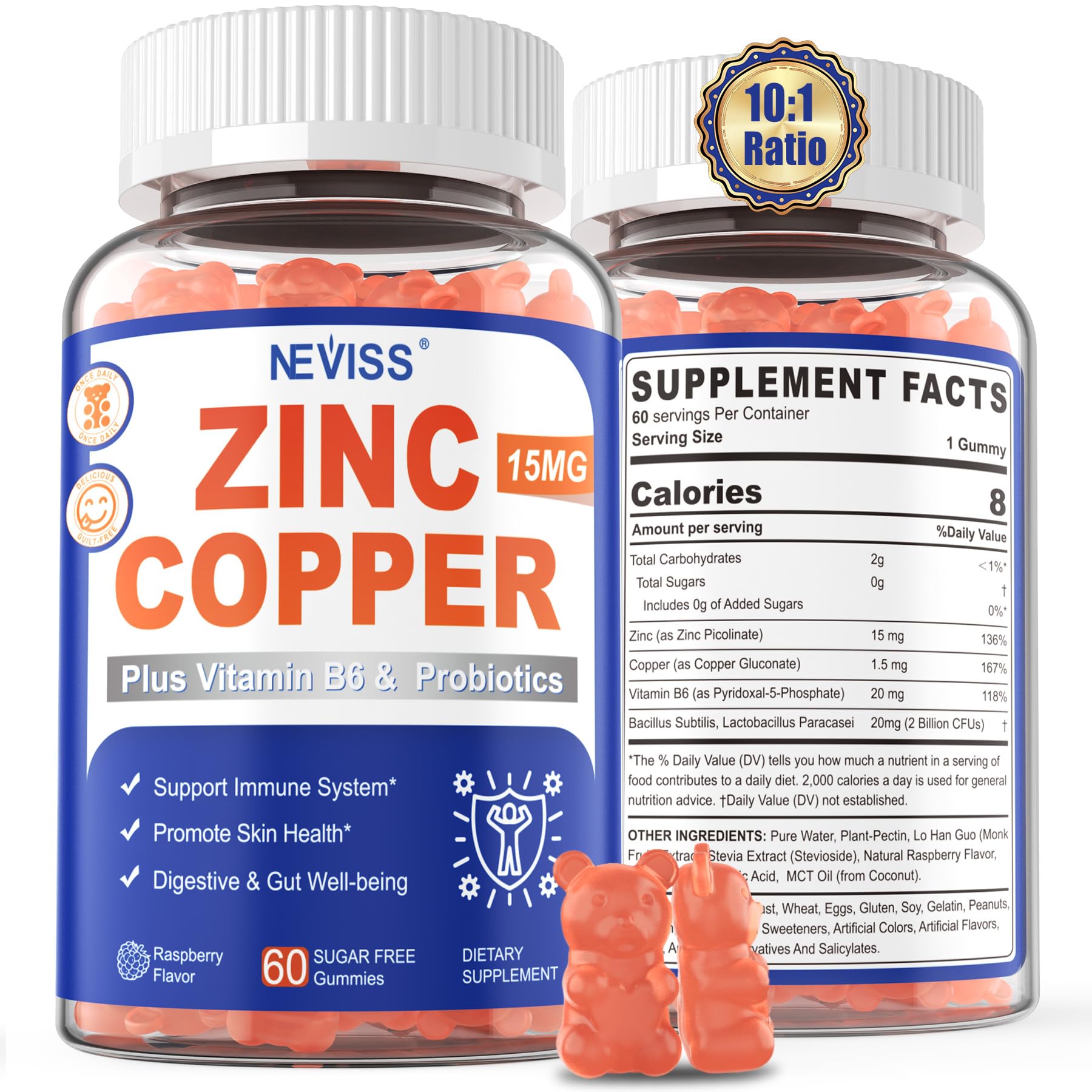 Zinc Copper Plus Vitamin B6 & Probiotics
