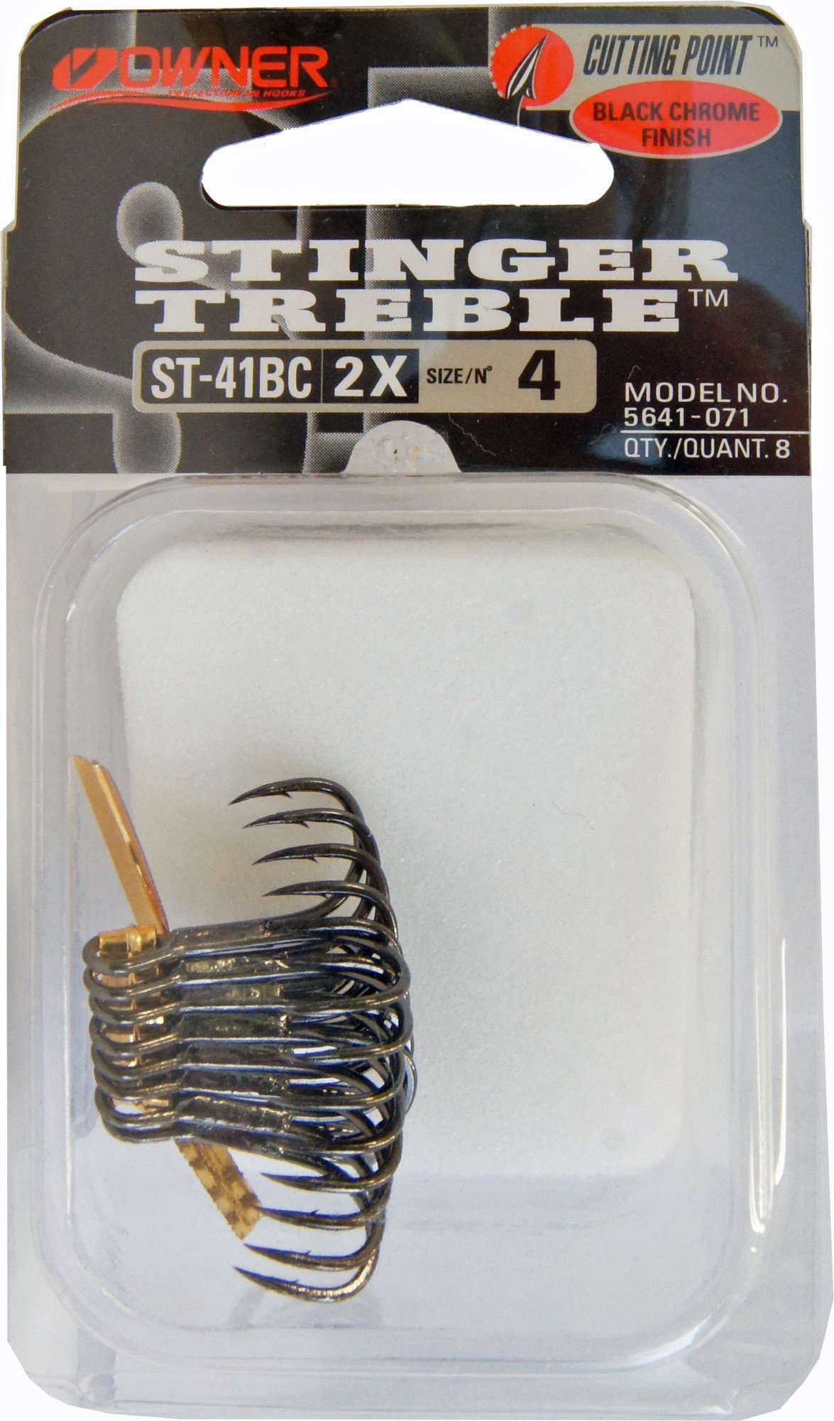 Owner treble hooks St 41, black 4