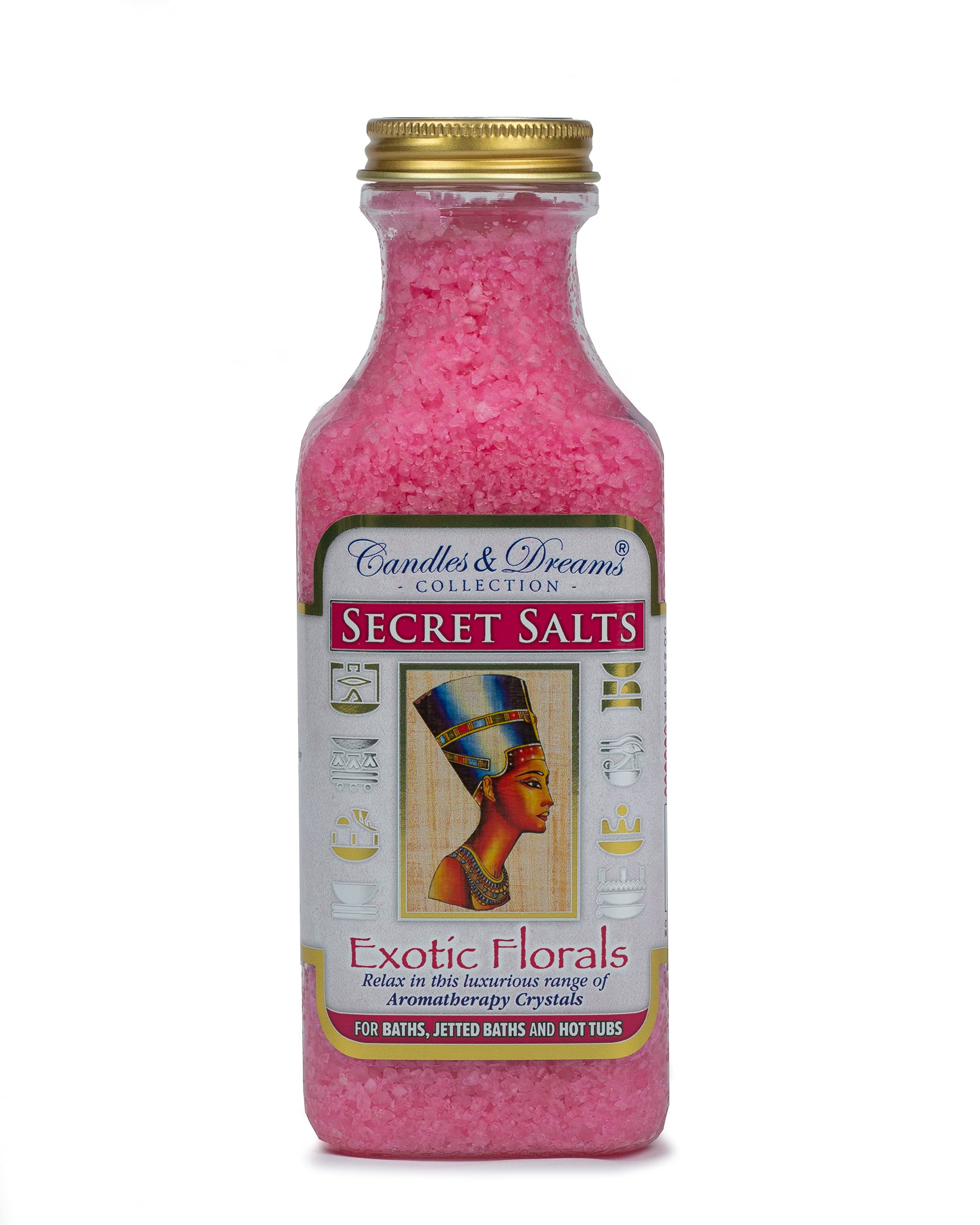 Candles and dreams Hot tub spa / Bath aromatherapy scents crystals ( Exotic Florals) Vegan (500g)