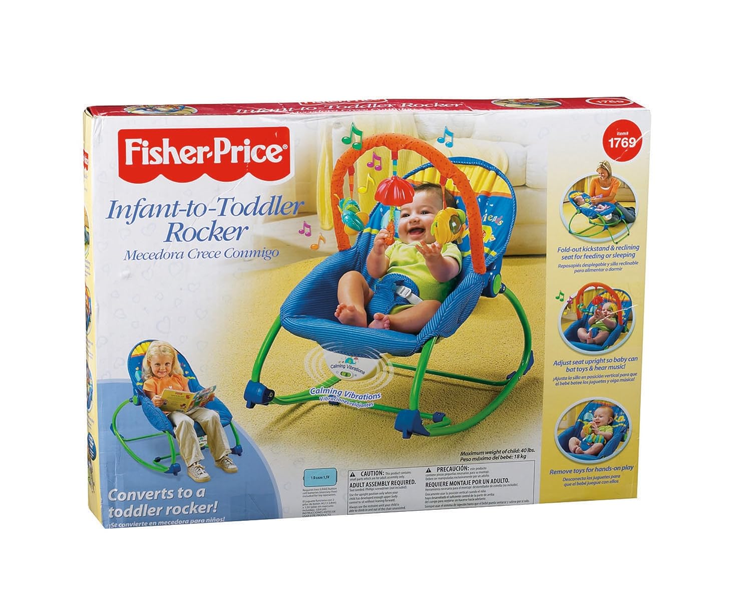 fisher price rocker blue