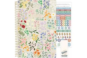 bloom daily planners 2025 Planner - Calendar Year Day Planner (January 2025 - December 2025) - 5.5” x 8.25” - Weekly/Monthly Agenda Organizer Book with Stickers & Bookmark - Garden Party, Beige