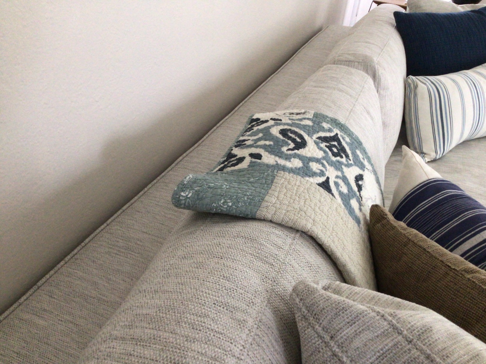 46/mo Finance POLY & BARK Capri Fabric Sofa, Bright Ash Buy Now