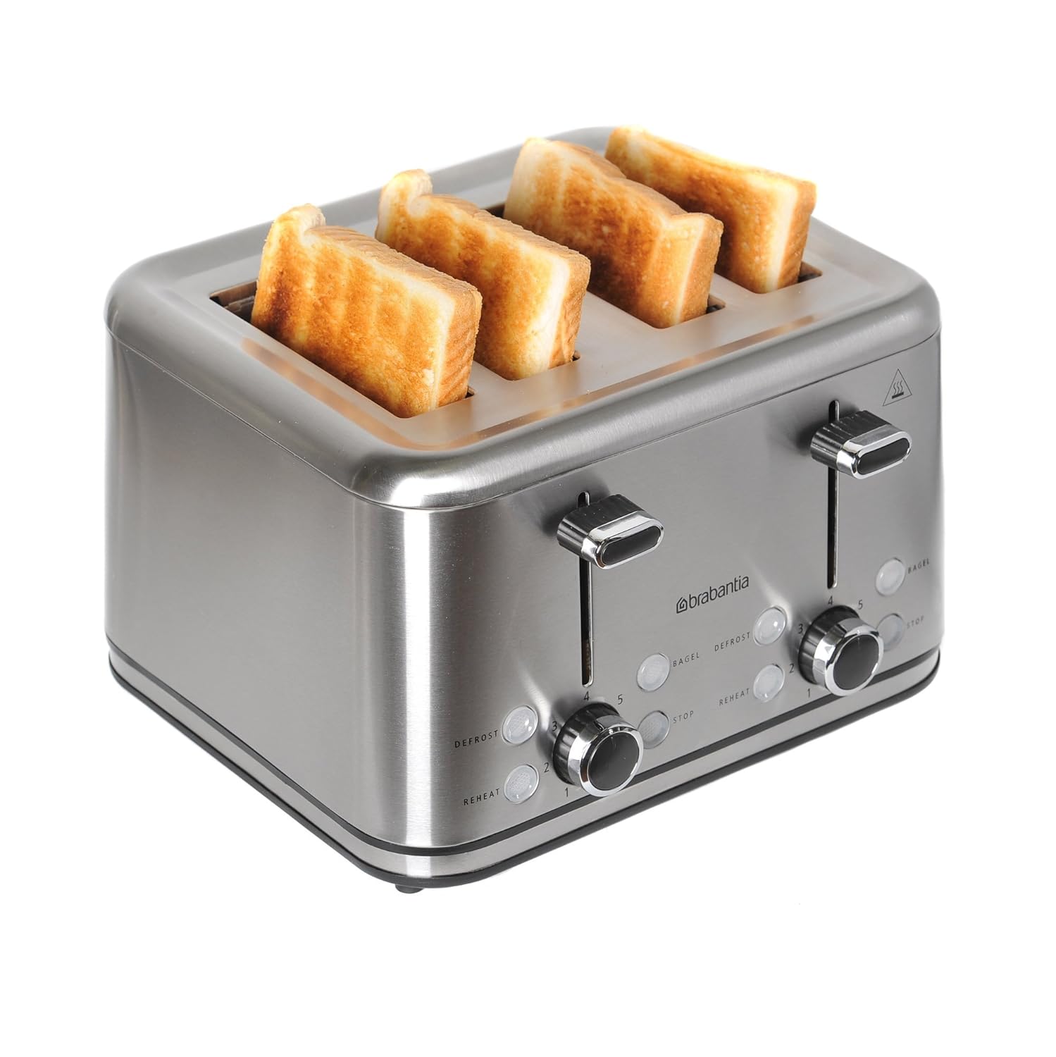Brabantia BBEK1031 Four Slice Stainless Steel Toaster by Brabantia