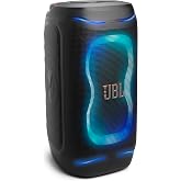 JBL PartyBox 130 - Portable Party Speaker - Black | Amp up the energy with JBL Legendary Sound, AI Sound Boost makes everything hit harder, Futuristic lightshow