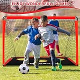 BAGAIL 180x120cm Soccer Goal with Target 2-in-1 Portable Garden Goal view 7