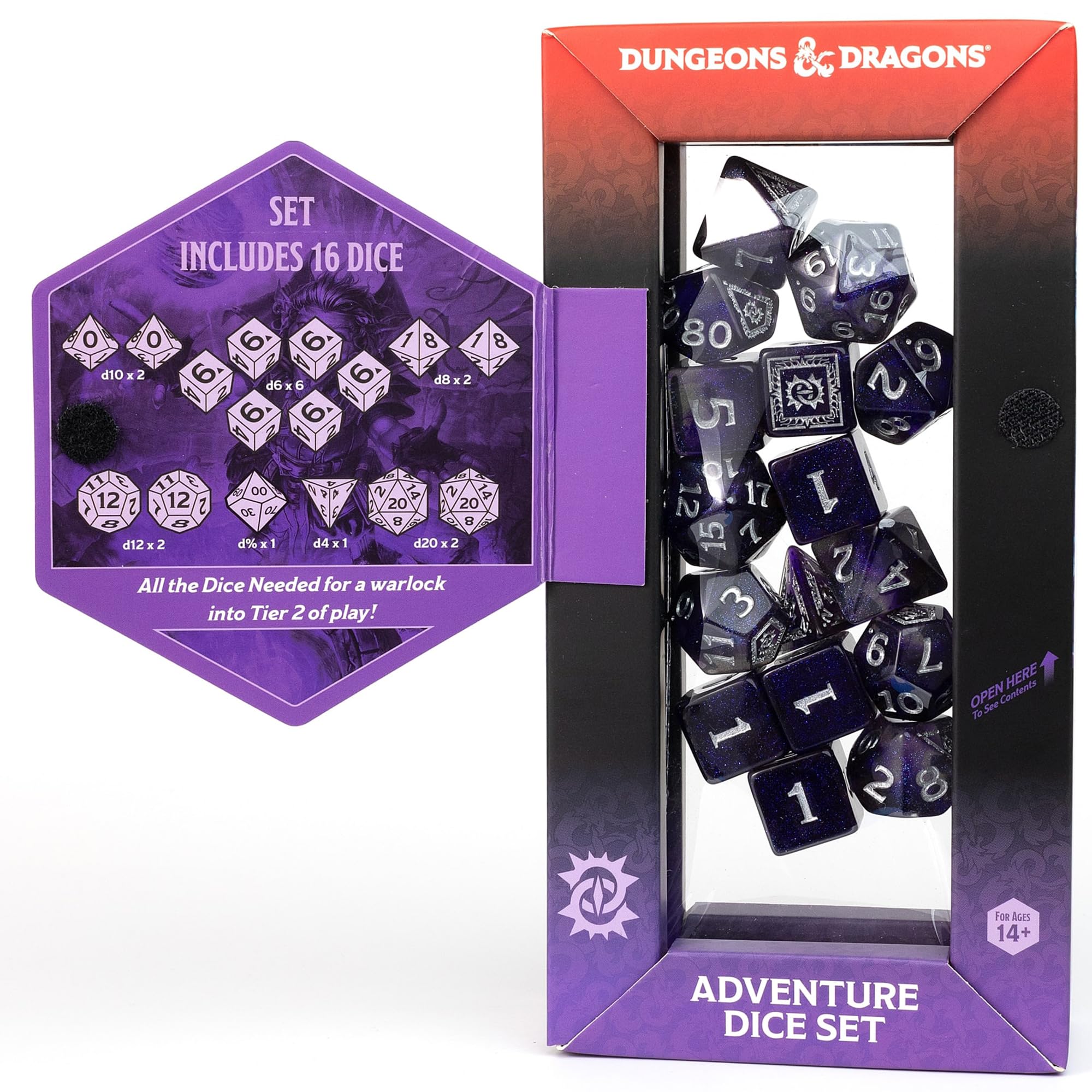 D&D Adventure Dice (Warlock Class: Red)
