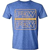 Pew Pew Wars Funny Sci-Fi Nerd Shirts Men Science Geek Shirts for Men Women T-Shirt