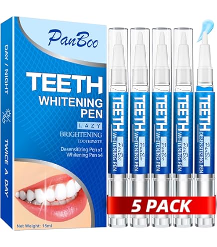 Amazon.com: 5 Pack Natural White 5-Minute Teeth Whitening Kits