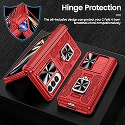 VEGO for Galaxy Z Fold 4 Case with Kickstand, Hinge