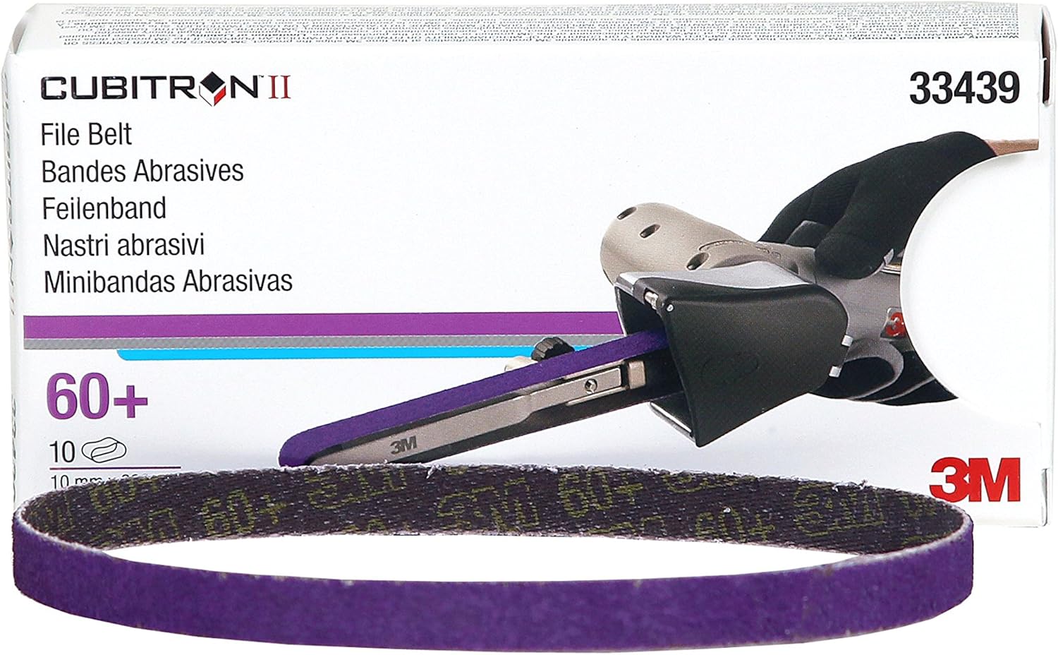 3M 33439 Cubitron II 3/8" x 13" File Belt 10 Belts/Box Amazon.ca Automotive